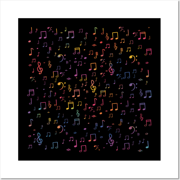 Music note pattern Wall Art by Xatutik-Art